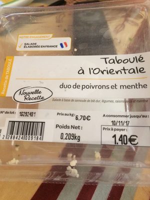 Taboule a l’orientale