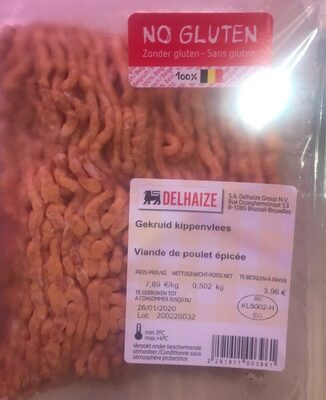 Viande poulet epicee