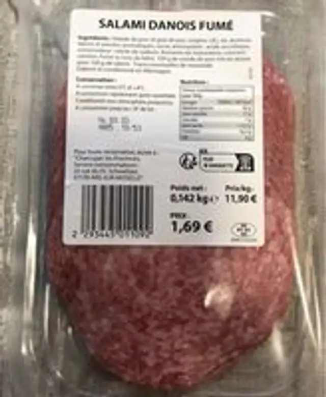 Salami danois fumé