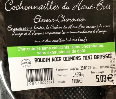 Boudin Noir Oignons brassé
