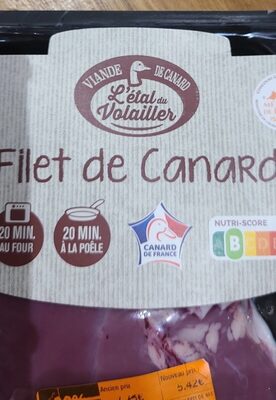 Filet de canard front packaging