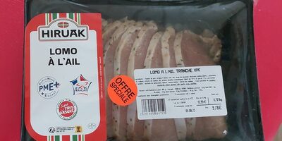 Lomo à l'ail front packaging