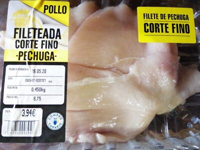 Filete de pechuga corte fino