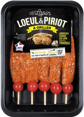 5 Brochettes de filets de lapin à la provençale