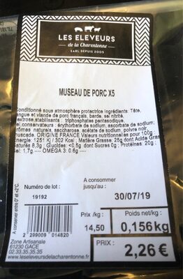 Museau de Porc x 5