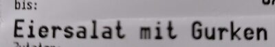 Eiersalat mit Gurken