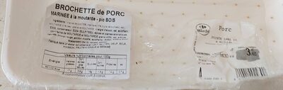 Brochette de porc Marine à la moutarde- Pic bois
