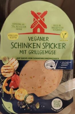 Veganer Schinken Spicker mit Grillgemüse