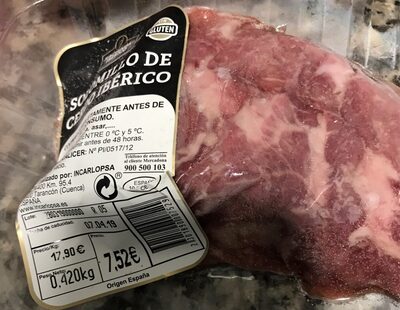 Solomillo de cerdo ibérico front packaging