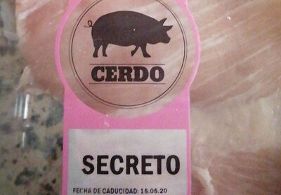 Secreto de cerdo front packaging