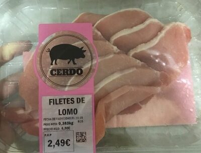 Filetes de lomo front packaging