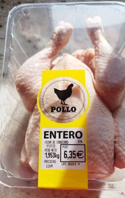 Pollo entero front packaging