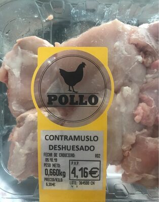 Contramuslo deshuesado de pollo
