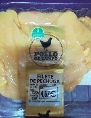 Filete de pechuga pollo de campo