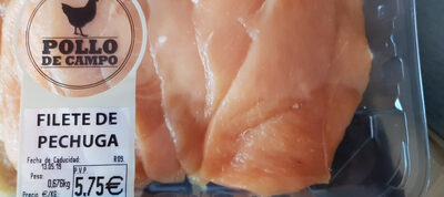 Filete de pechuga de pollo rural front packaging