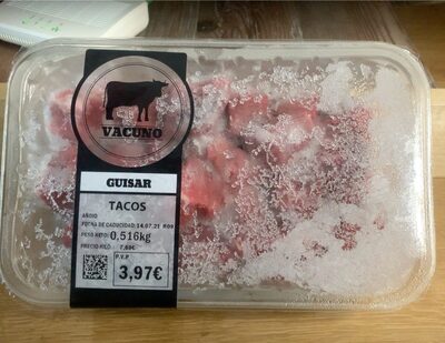 Tacos carne de Vacuno