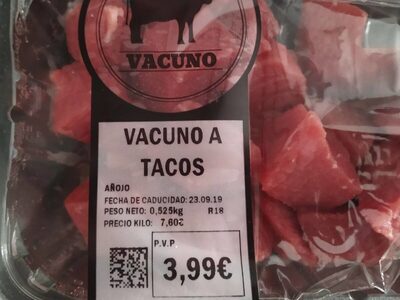 Vacuno a tacos