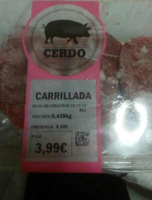Carrillada de cerdo