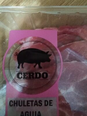 Chuletas de aguja de cerdo