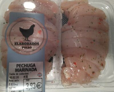 Pechuga marinada front packaging