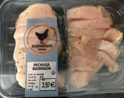 Pechuga marinada front packaging