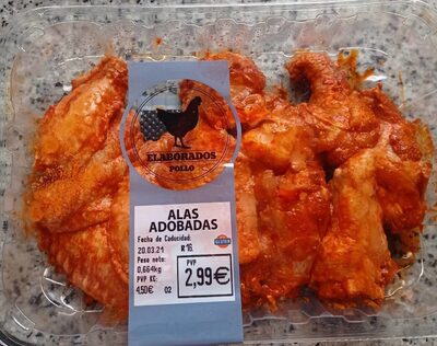 Alas de pollo adobadas