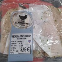 Pechugas finas hierbas marinada