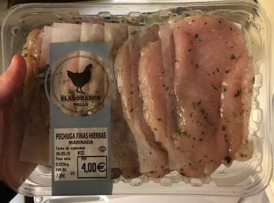 Pechugas de pollo finas hierbas marinada