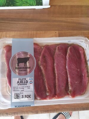Filete ajillo marinado front packaging