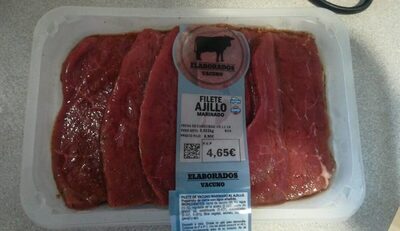Filete ajillo marinado front packaging