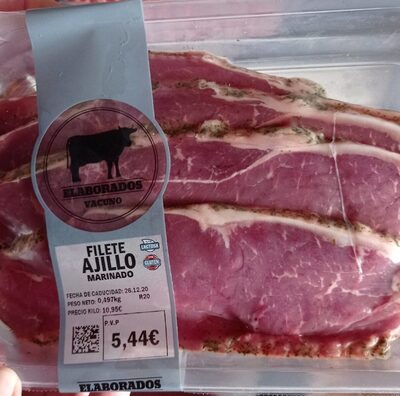 Filete ajillo marinado