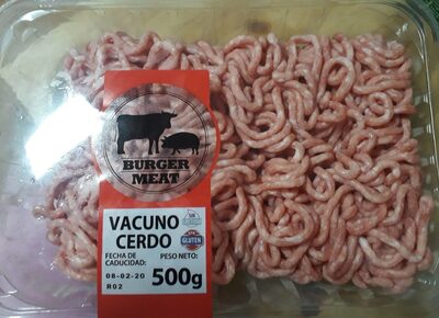Preparado de carne picada vacuno y cerdo front packaging