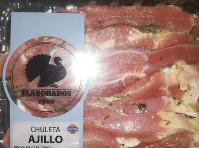 Chuleta de pavo ajillo front packaging