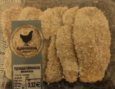 Pechuga empanada marinada