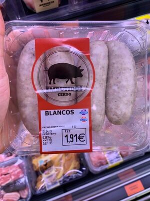 Blancos de cerdo front packaging