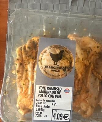 Contramuslo marinado con piel