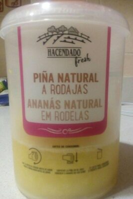 Piña natural a rodajas front packaging