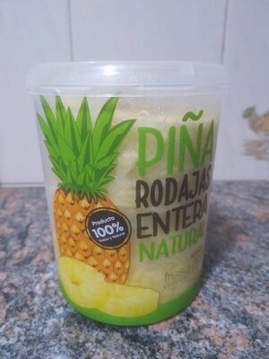 Piña natural a rodajas