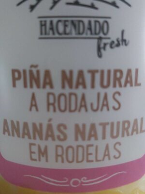 Piña natural front packaging