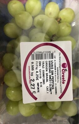 Uvas sin pepitas