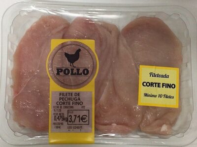 Filete de pechuga corte fino front packaging