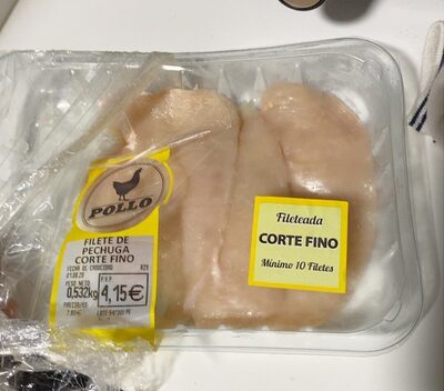Filete de pechuga corte fino