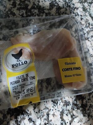 Pechuga de pollo corte fino