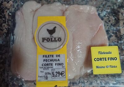 Filete de pechuga corte fino front packaging