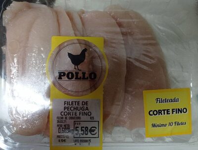 Filete de pechuga corte fino