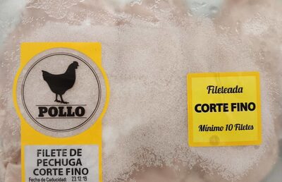 Filetes de pechuga de pollo corte fino