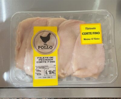 Filete de pechuga corte fino front packaging