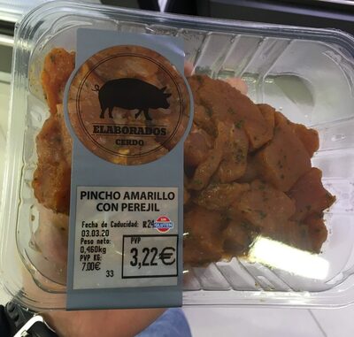 Pincho amarillo con perejil