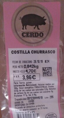 Costilla churrasco