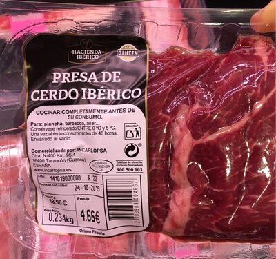 Presa de cerdo iberico